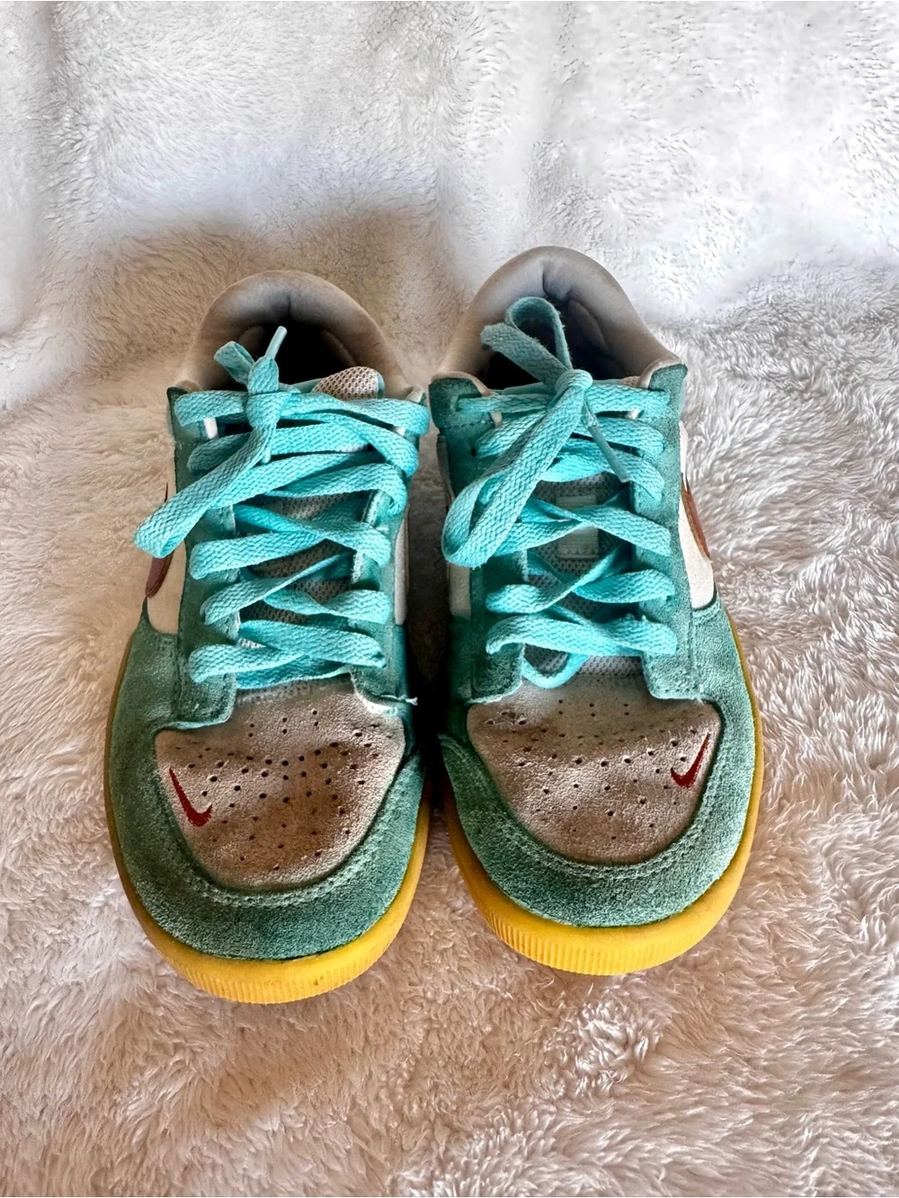 Nike SB Force 58 Skate Shoe in Green Frost / Dark Russet